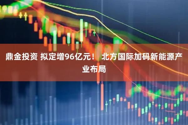 鼎金投资 拟定增96亿元！ 北方国际加码新能源产业布局